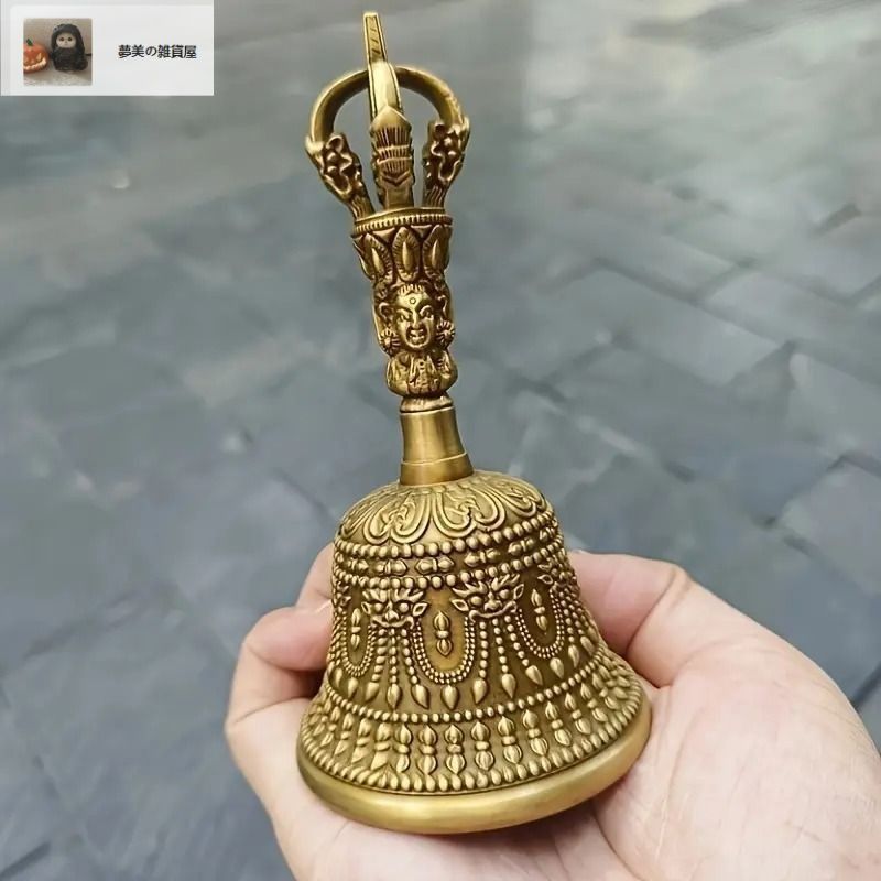 チベット密教 工芸品 ベル チベットベル チベタンベル 財神