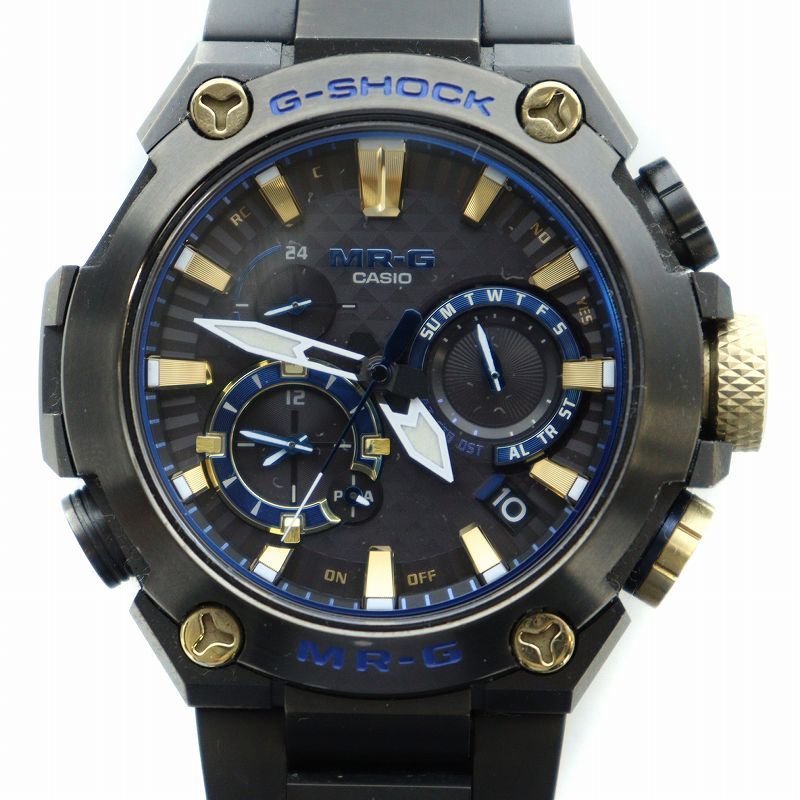カシオジーショック CASIO G-SHOCK MR-G 勝色 腕時計 電波ソーラー チタン MRG-B2000B-1AJR ブラック AA |MQ