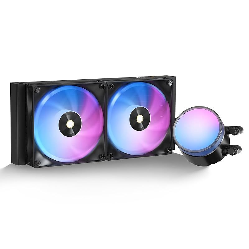 Ocypus Delta L24 ARGB CPUクーラー 簡易水冷 240mm レイヤーARGBライティングエフェクト TDP 280W 低ノイズポンプ 高性能4ピンPWM ファン 最大2000 RPM AMD AM4|AM5 Intel LGA 115X|
