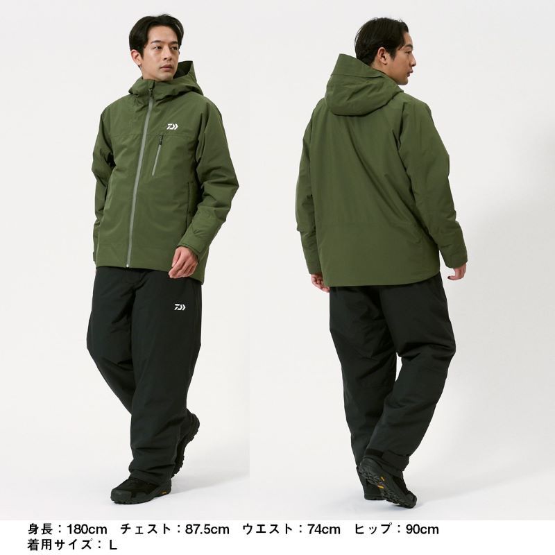  DW 3525 レインマックス ウインタースーツ 2 XL ネイビー トップウォータールアー フィッシングジャケット ウェア
