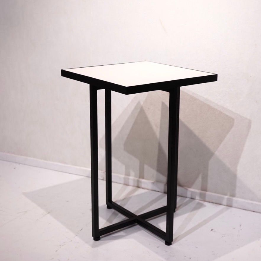 Bello select サイドテーブル コーヒーテーブル スクエアテーブル 木製天板 スチール脚 モダン ミニマル インダストリアル