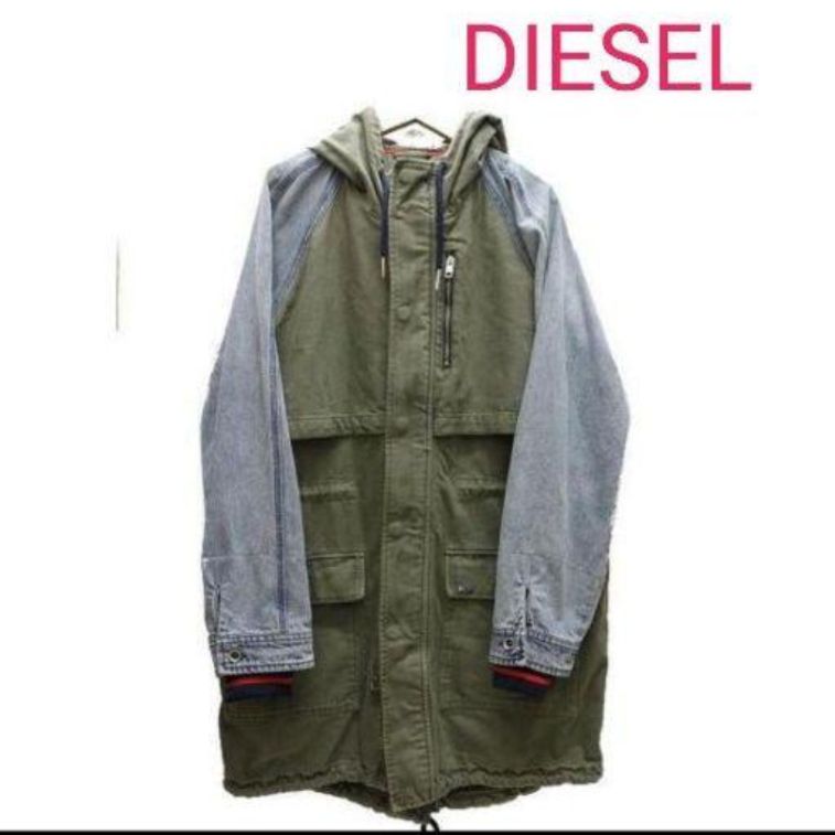 DIESEL モッズコート。異素材Mix。 - メルカリ