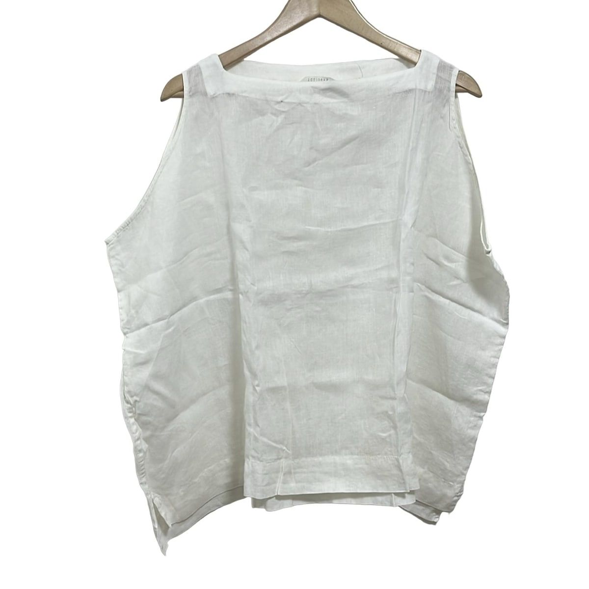 美品 トゥジュー トゥジュー TOUJOURS *コットンリネンノースリーブ 