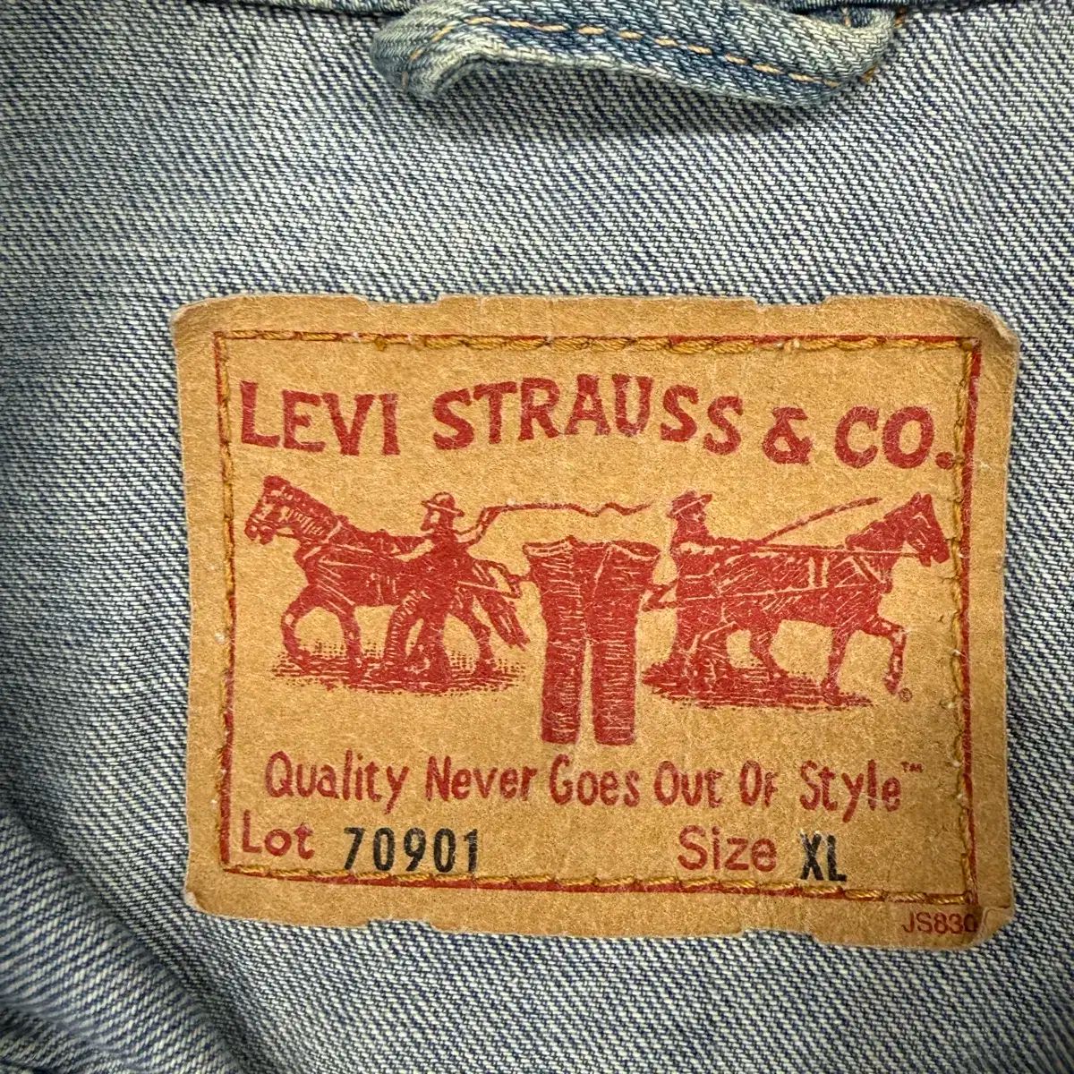 XL 00年代 リーバイス LEVI S タイプ ONE トラッカー ジャケット 70901