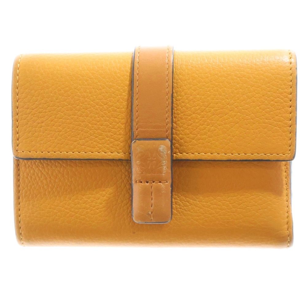 LOEWE (ロエベ) バーティカル レザーウォレット スモール 三つ折り財布  