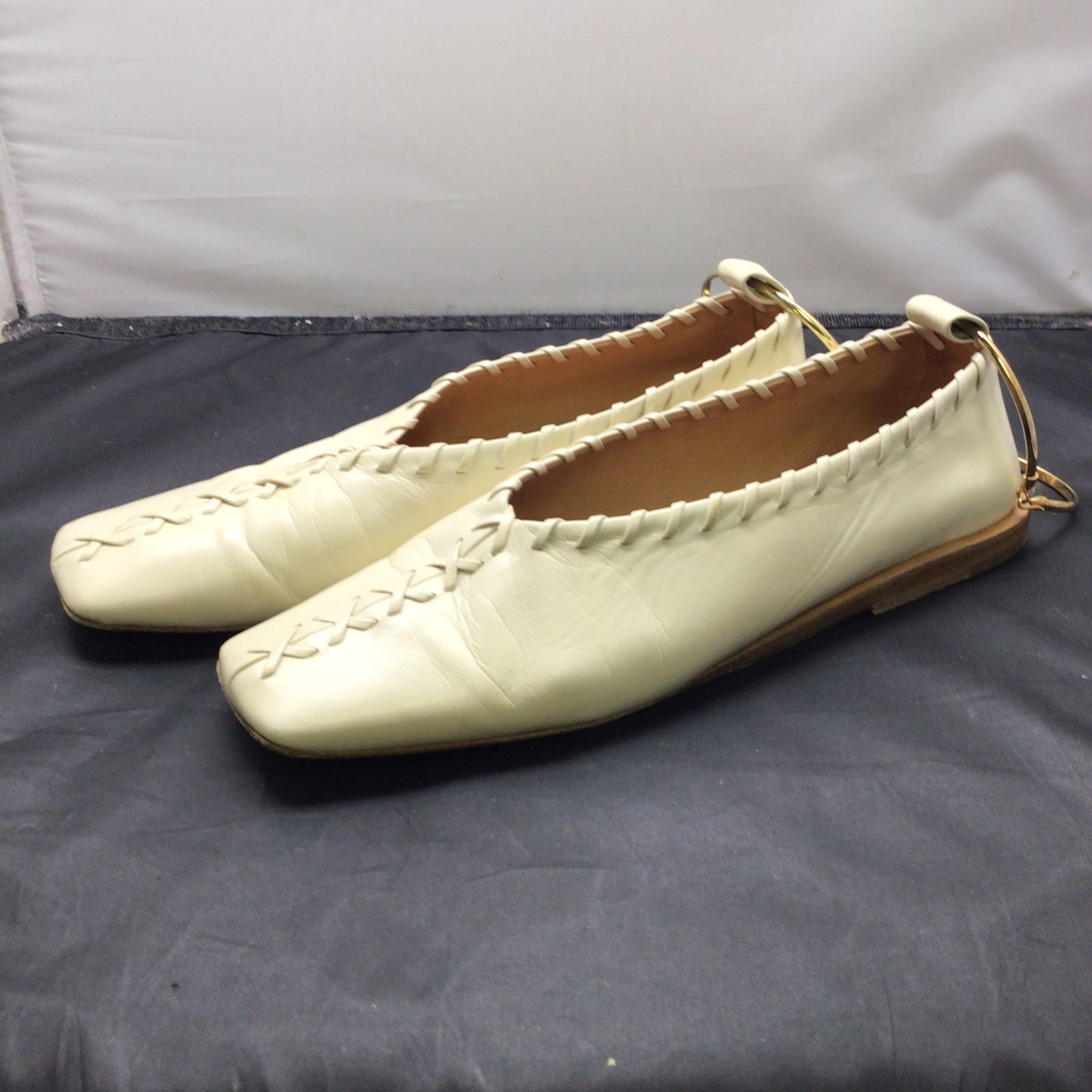 JIL SANDER ジルサンダー　アンクルリングパンプス37.5 美品 JIL SANDER ジルサンダー アンクルリングパンプス37.5 美品