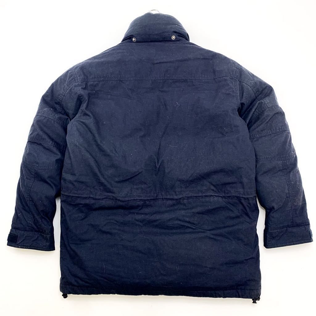 90s ポロスポーツ POLOSPORT RALPH LAUREN 肉厚 ダウンジャケット ネイビー 濃紺 M アメカジ ストリート 完璧な防寒性 AL126