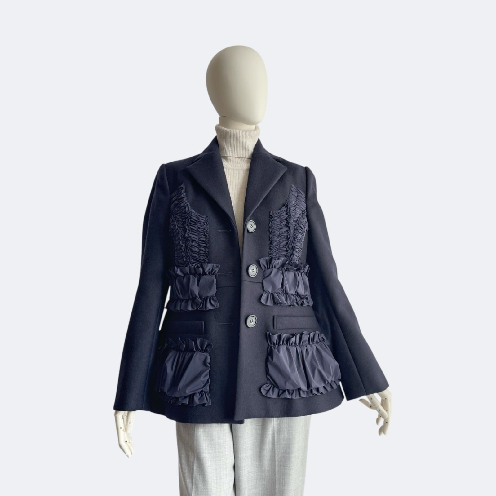 ENFOLD エンフォルド ジャケット ネイビー レディース 紺色