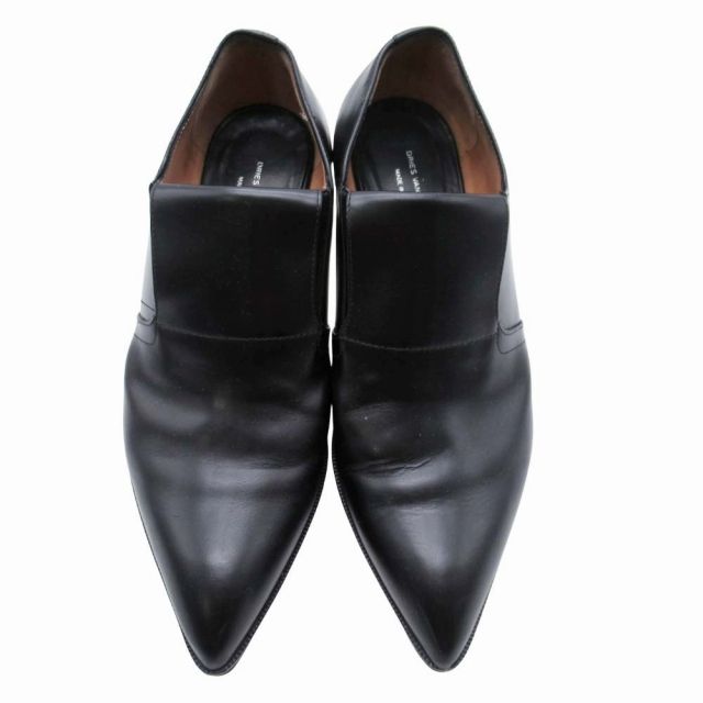 ドリスヴァンノッテン DRIES VAN NOTEN サイドゴア マニッシュシューズ ドレスシューズ ローヒール 靴 37|24.0 黒 ブラック|△G05|レディース