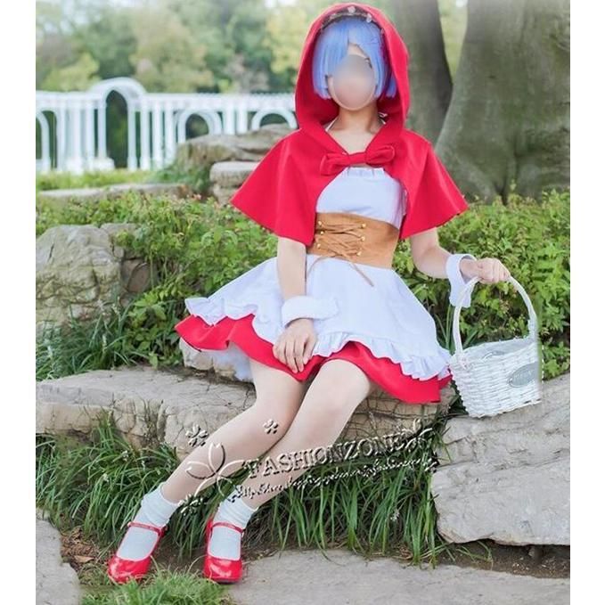 Re ゼロから始める異世界生活 レム ラム 風コスプレ 衣装 靴 ウィッグ リゼロ レム コスプレ ラム コスプレ