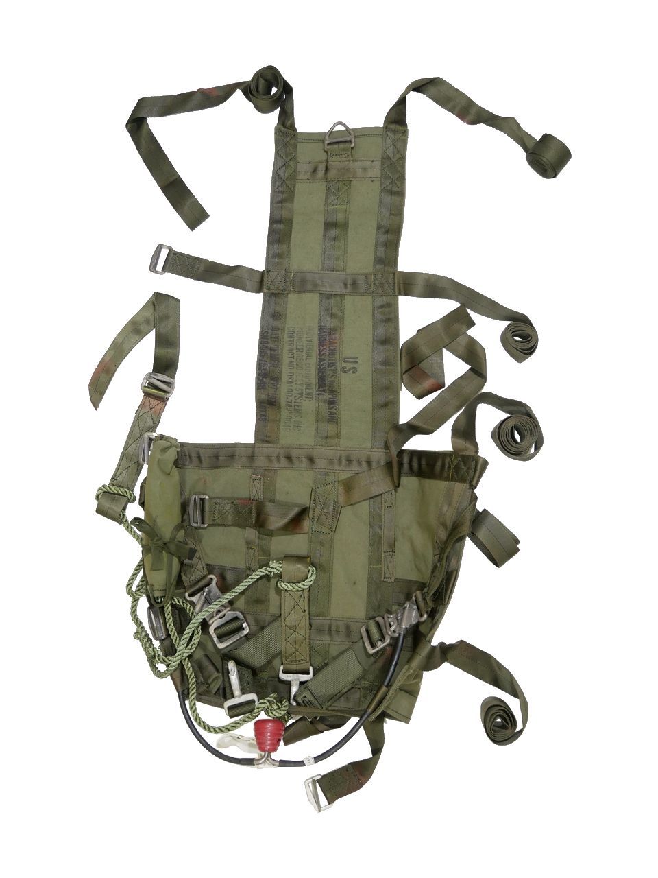 アメリカ軍 70 s ウェポン＆個人装備用 パラシューティストハーネス 画像現品