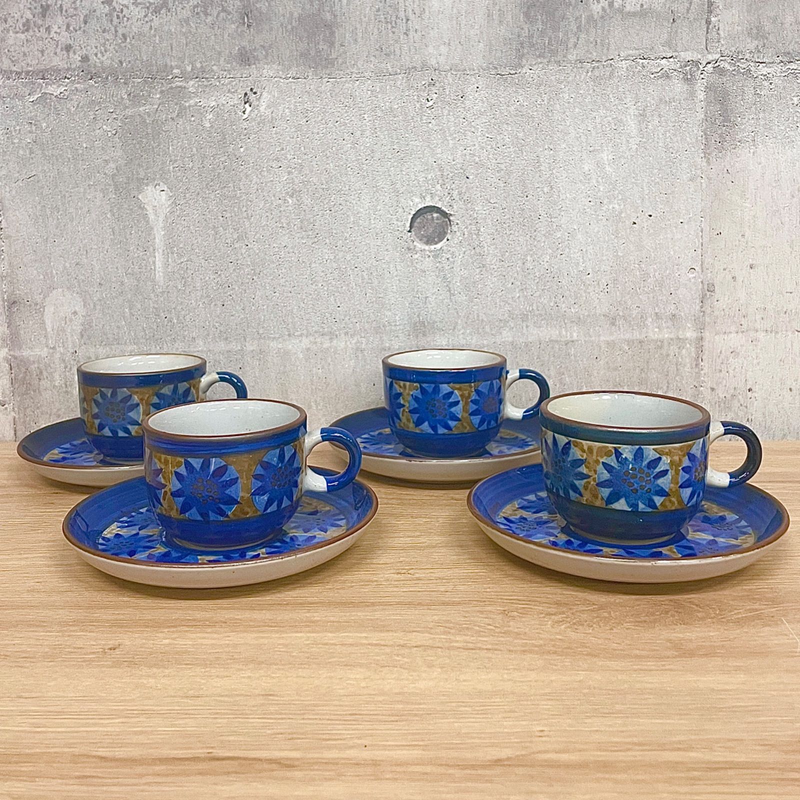 Noritake ノリタケ アンティークストーン カップ&ソーサー C&S 4客