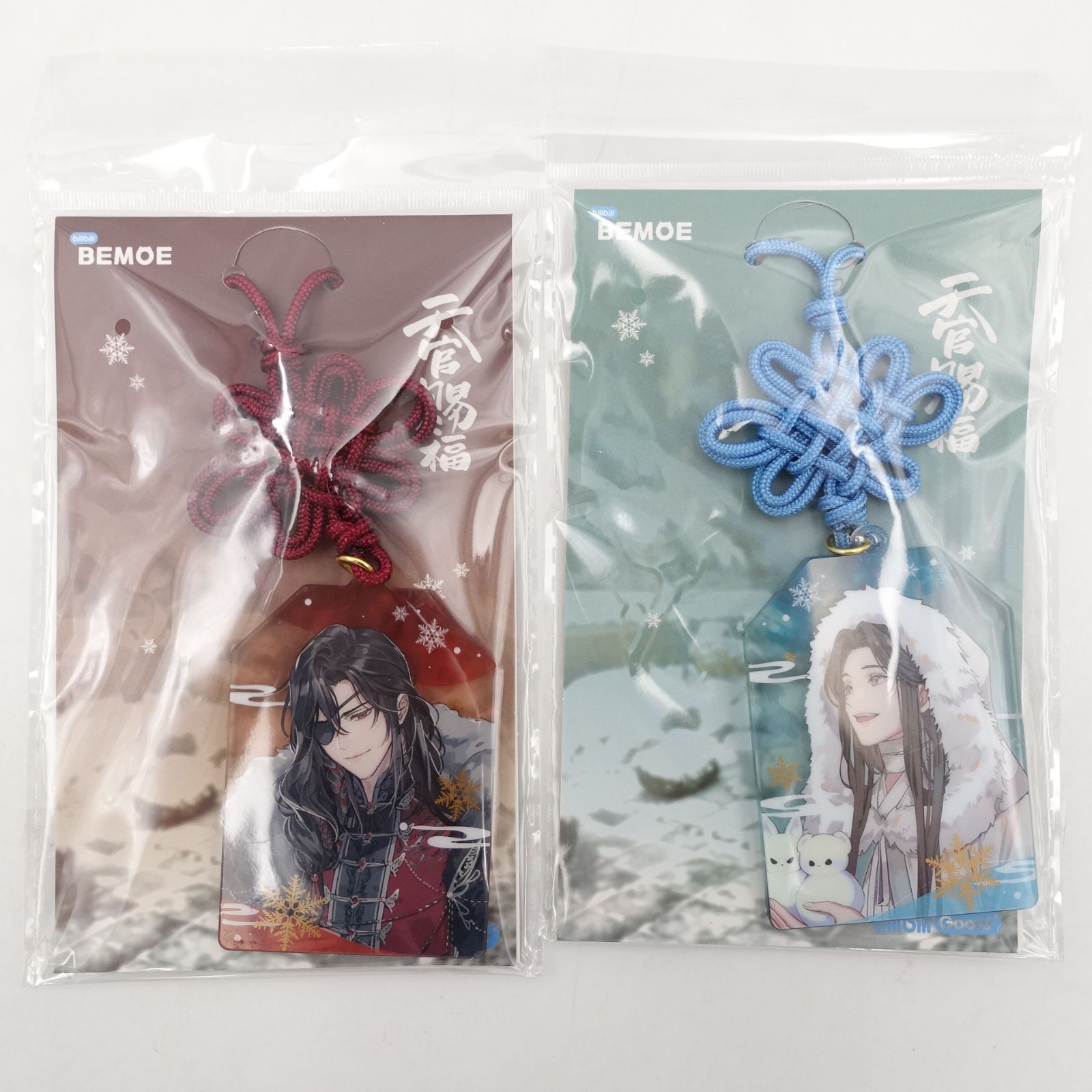 天官賜福 庭の新雪シリーズ アクリルお守り 花城 謝憐 2点セット
