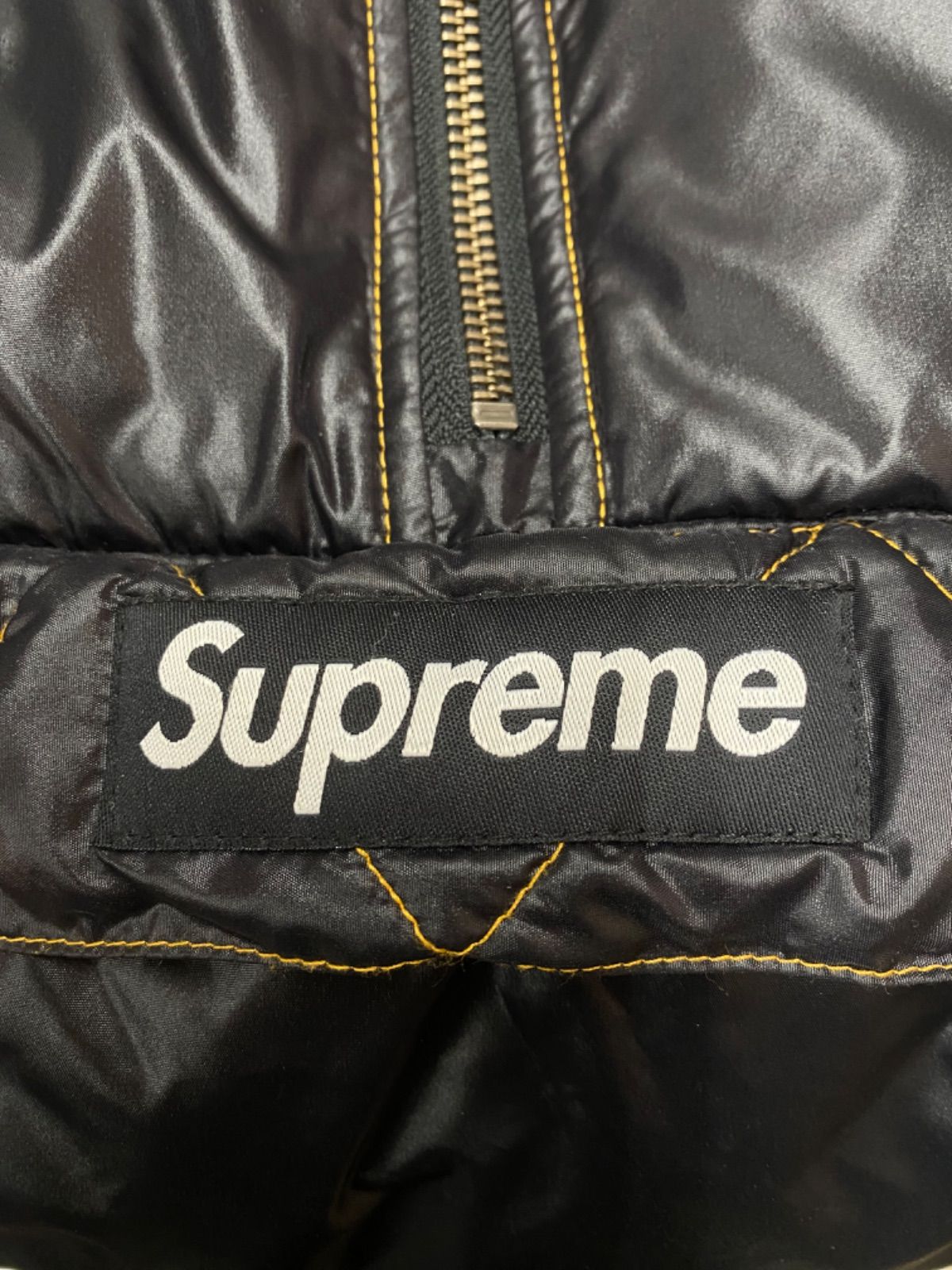 Supreme Contrast Stitch Pullover Black Men's - FW17 - US
