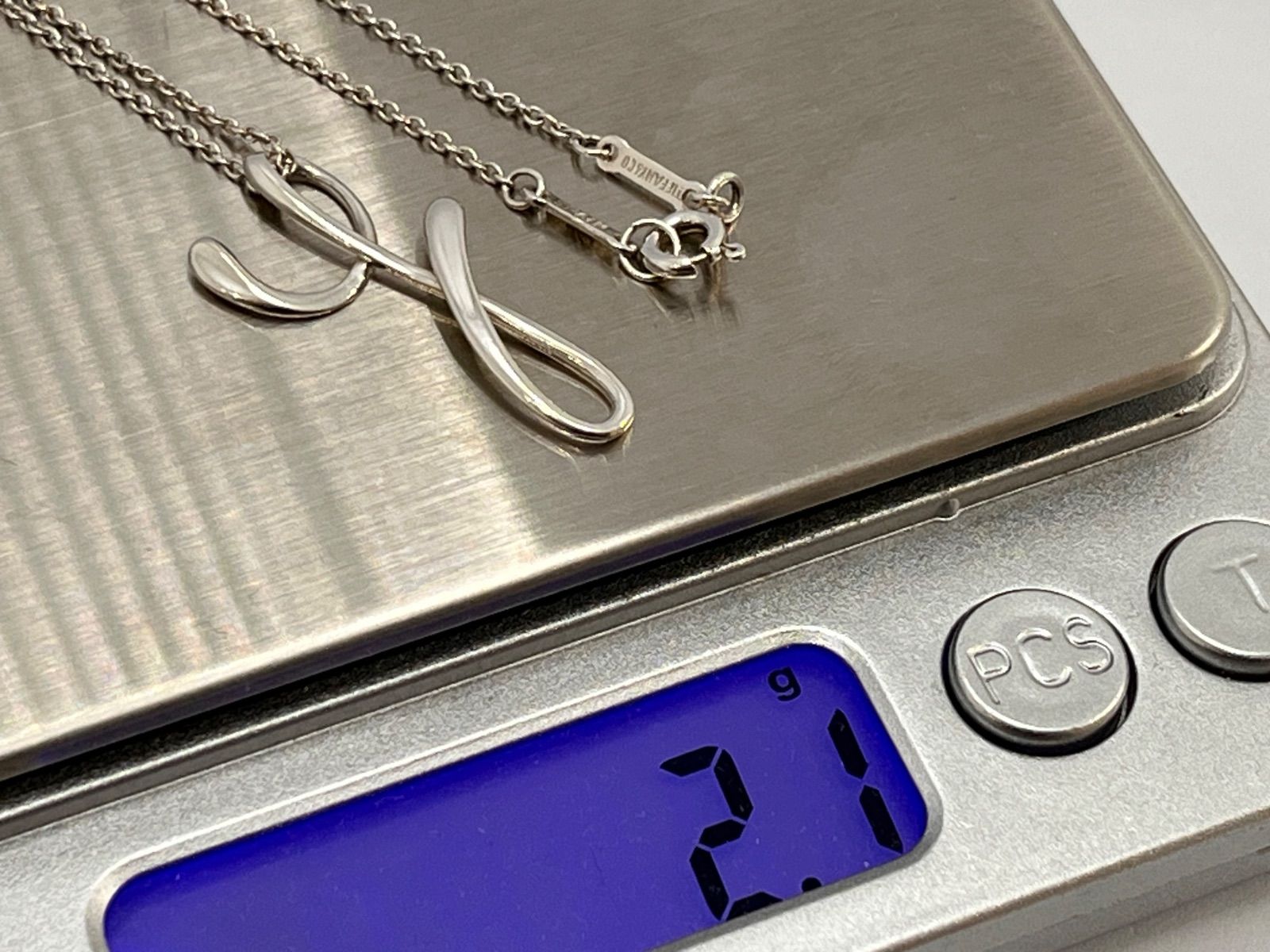 a094 美品 Tiffany&Co. ティファニー アルファベット「Y」イニシャル