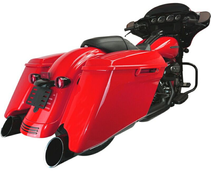 Khrome Werks 4.5インチ HP-Plusマフラー エッジティップ エクリプス |ブラック|2017年以降ツーリング