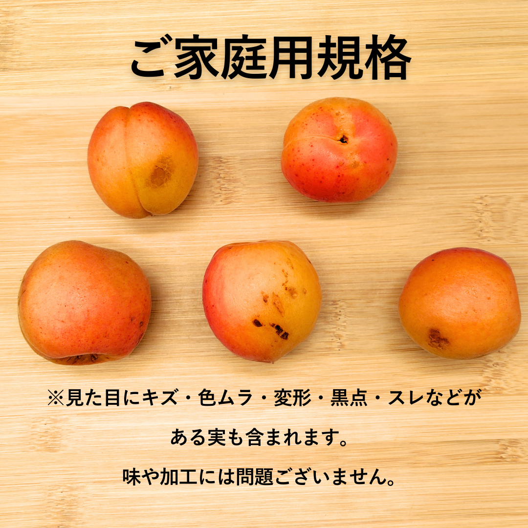 小玉あんず～杏シロップ・杏酒用～【内容量】約1.8kg【配送方法】クール配送【サイズ】L以下【品目】杏（あんず）【品種】当店お任せ【産地】長野県【規格】ご家庭用A品B品混合【詰め方】バラ詰め【配送までの日数】1～4日