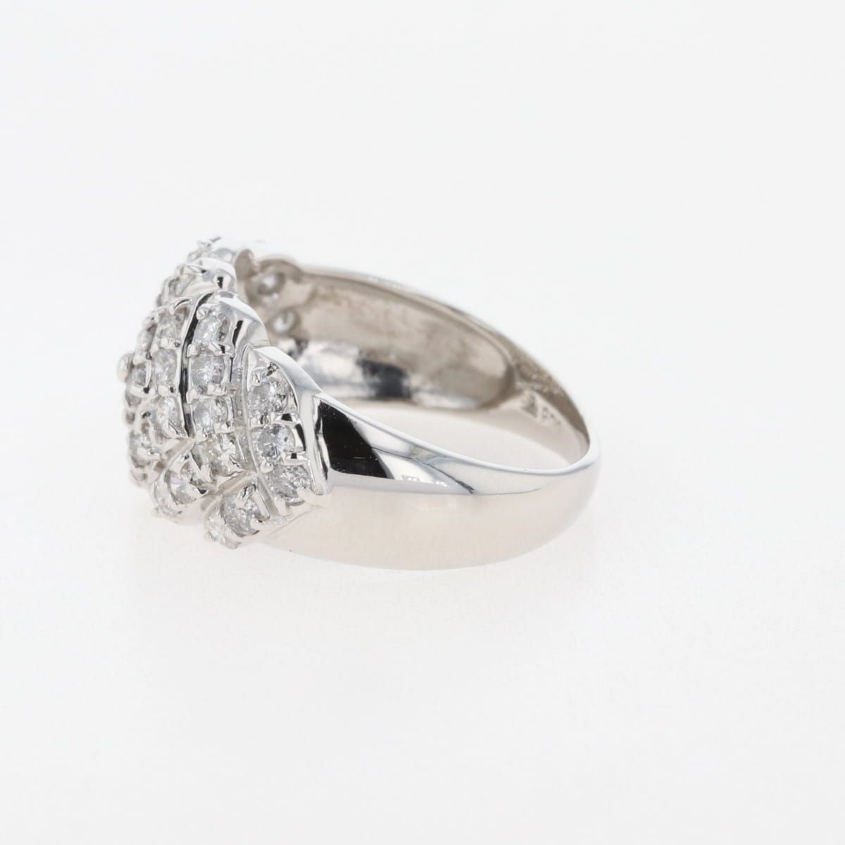 メレダイヤ デザインリング プラチナ 指輪 リング 10.5号 Pt900  