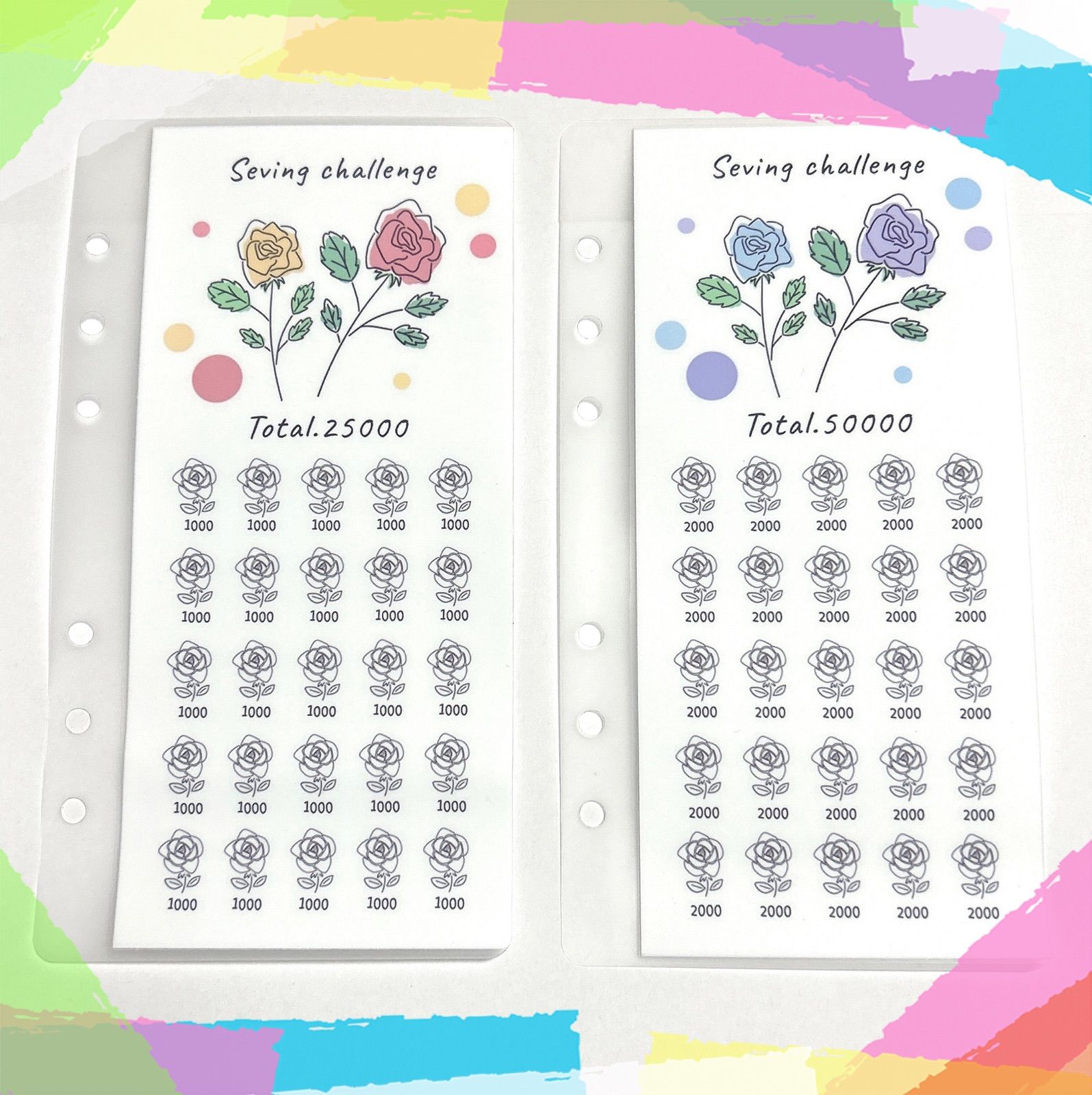 1650円 30ピーチセービングチャレンジ 貯金リフィル A6 ㉜1650円