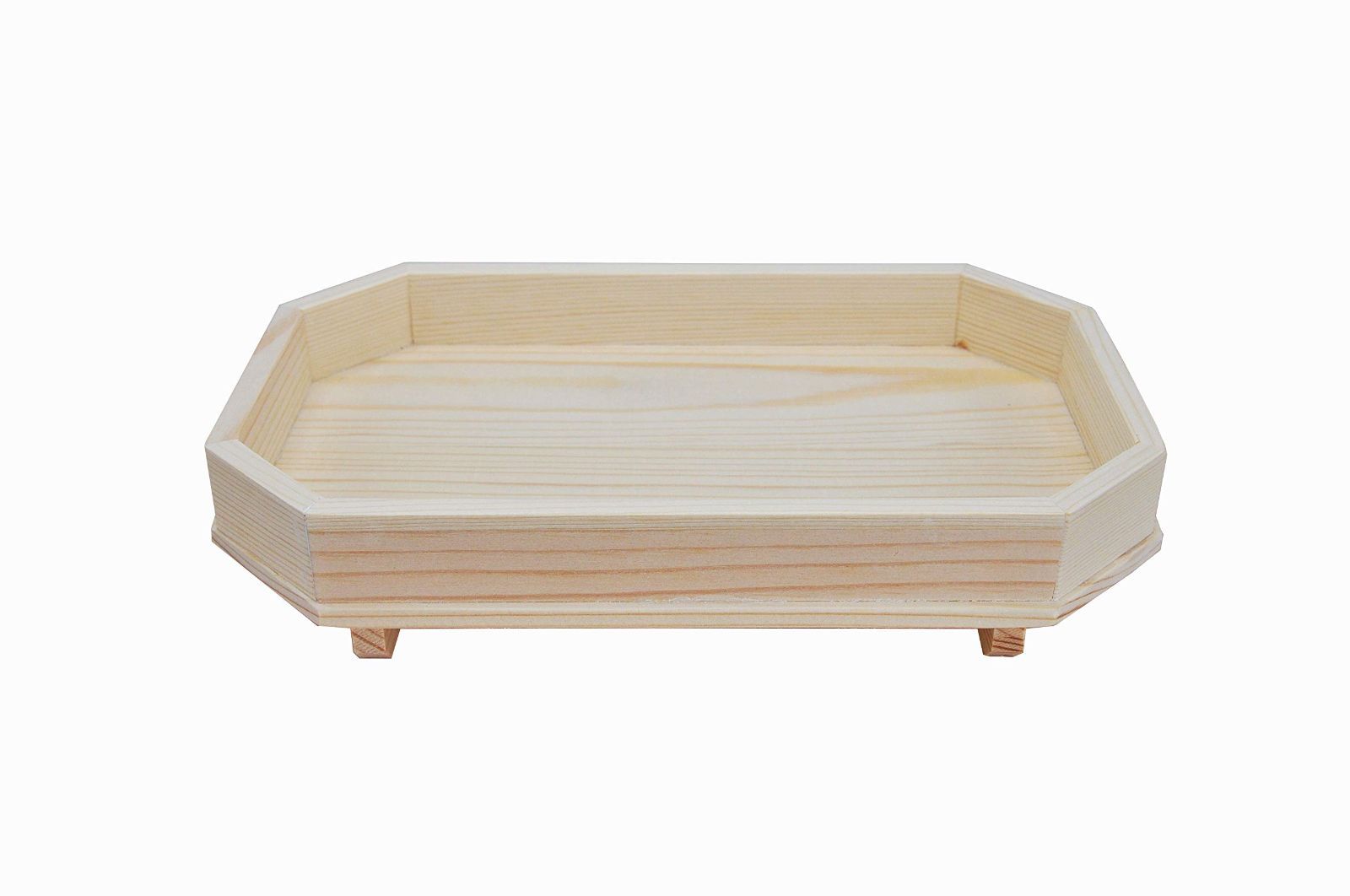 【人気商品】奥行15 25 幅 三宝 ひのき足付き 高さ6cm 神具 神饌 8寸神棚用 足打三宝・三方 Shizuka-JP
