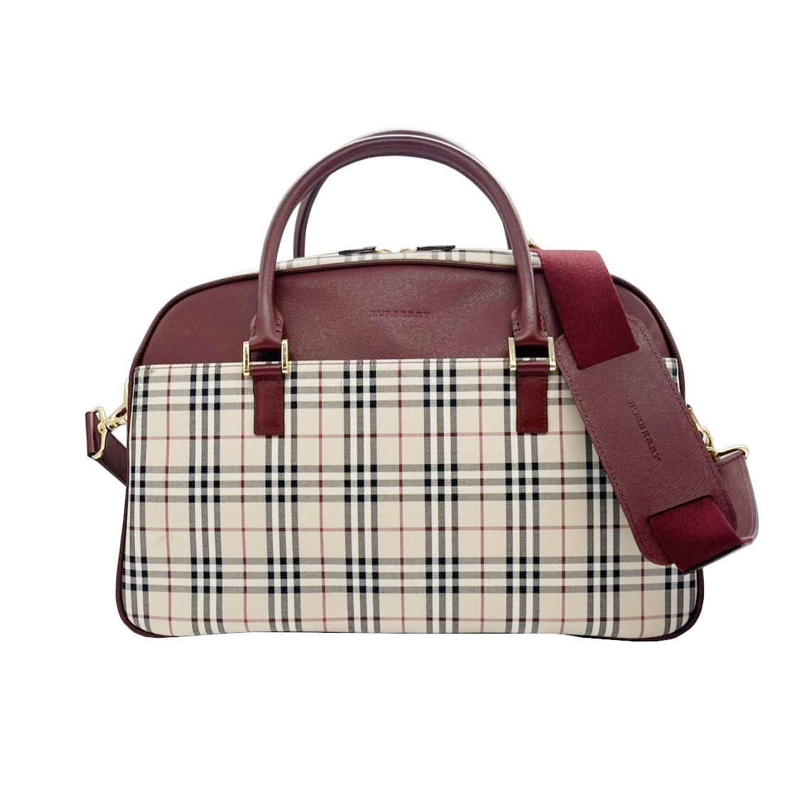 BURBERRY ボストンバッグ ノバチェック BURBERRY バーバリー 2WAY