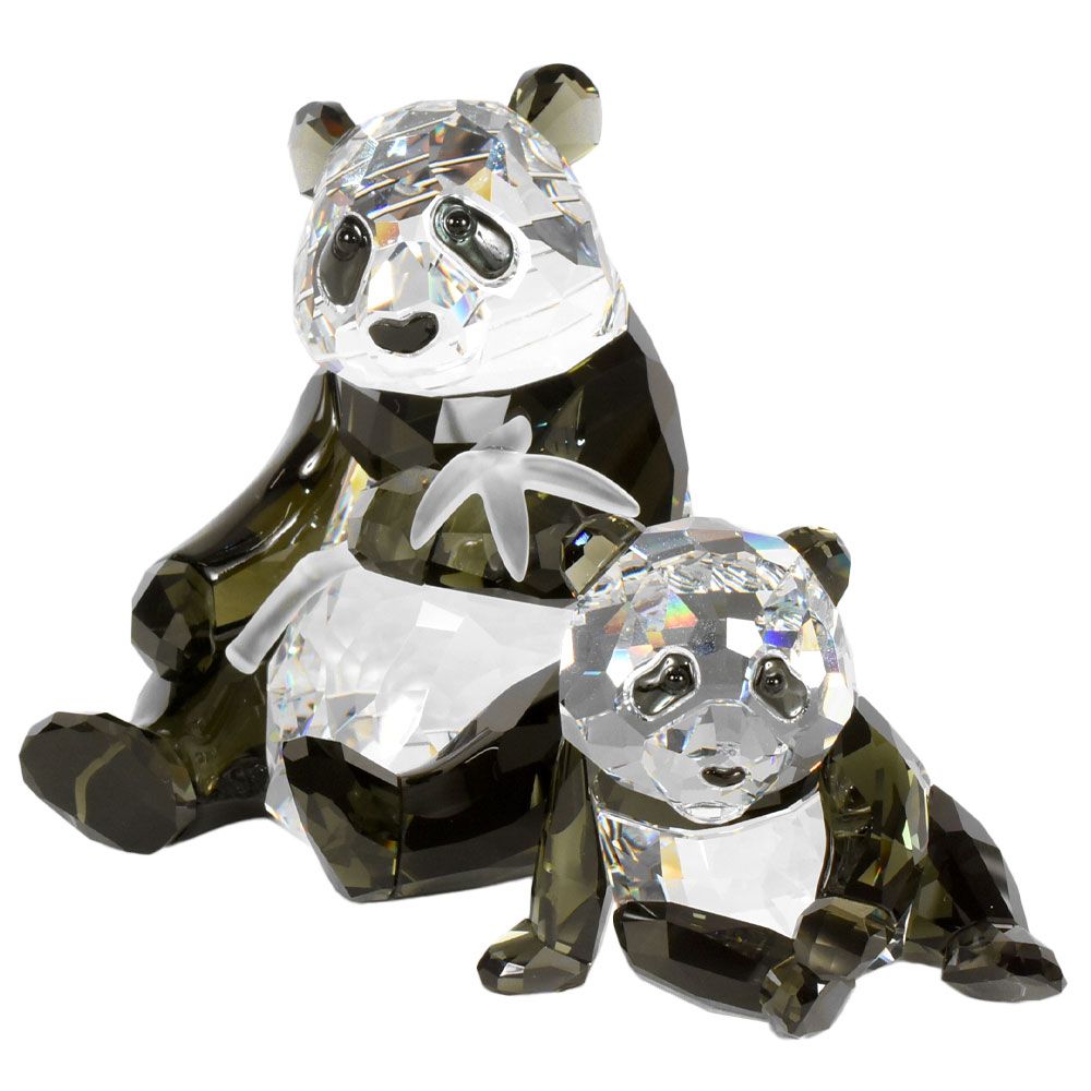 スワロフスキー　置物　パンダ　親子 楽天市場】スワロフスキー パンダの親子 5063690 Swarovski 置物