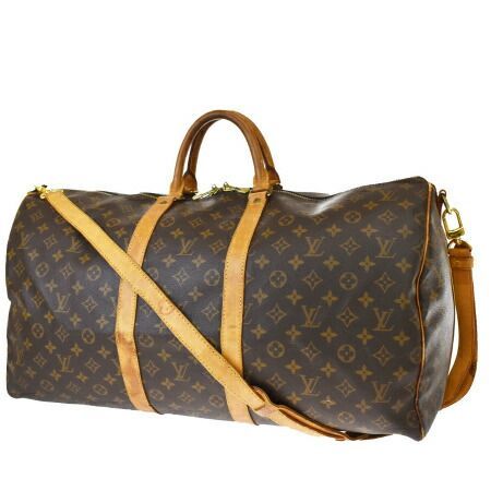 【中古】 ルイヴィトン LOUIS VUITTON キーポル 55 バンドリエール ボストンバッグ ハンド ショルダー 2WAY モノグラム M41414 74BT011