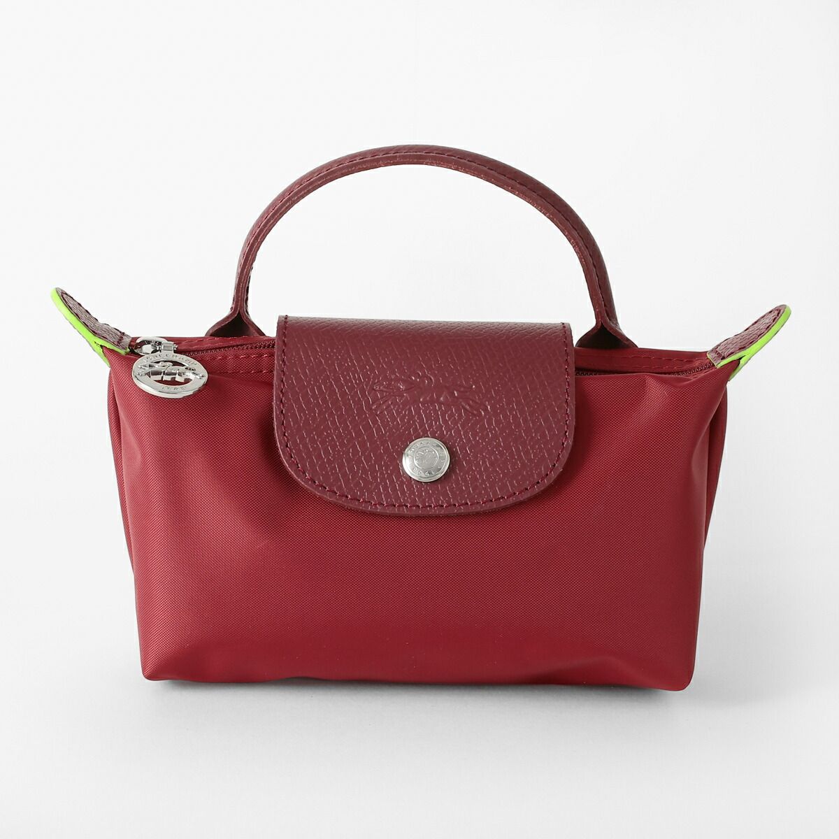 新品 ロンシャン LONGCHAMP ポーチ ル プリアージュ グリーン ハンドル 