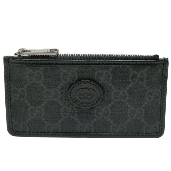 グッチ　　ＧＵＣＣＩ　インターロッキングＧ　　コインケース/カードケース　フラグメントケース　６９７７１７　ブラック　新品同様