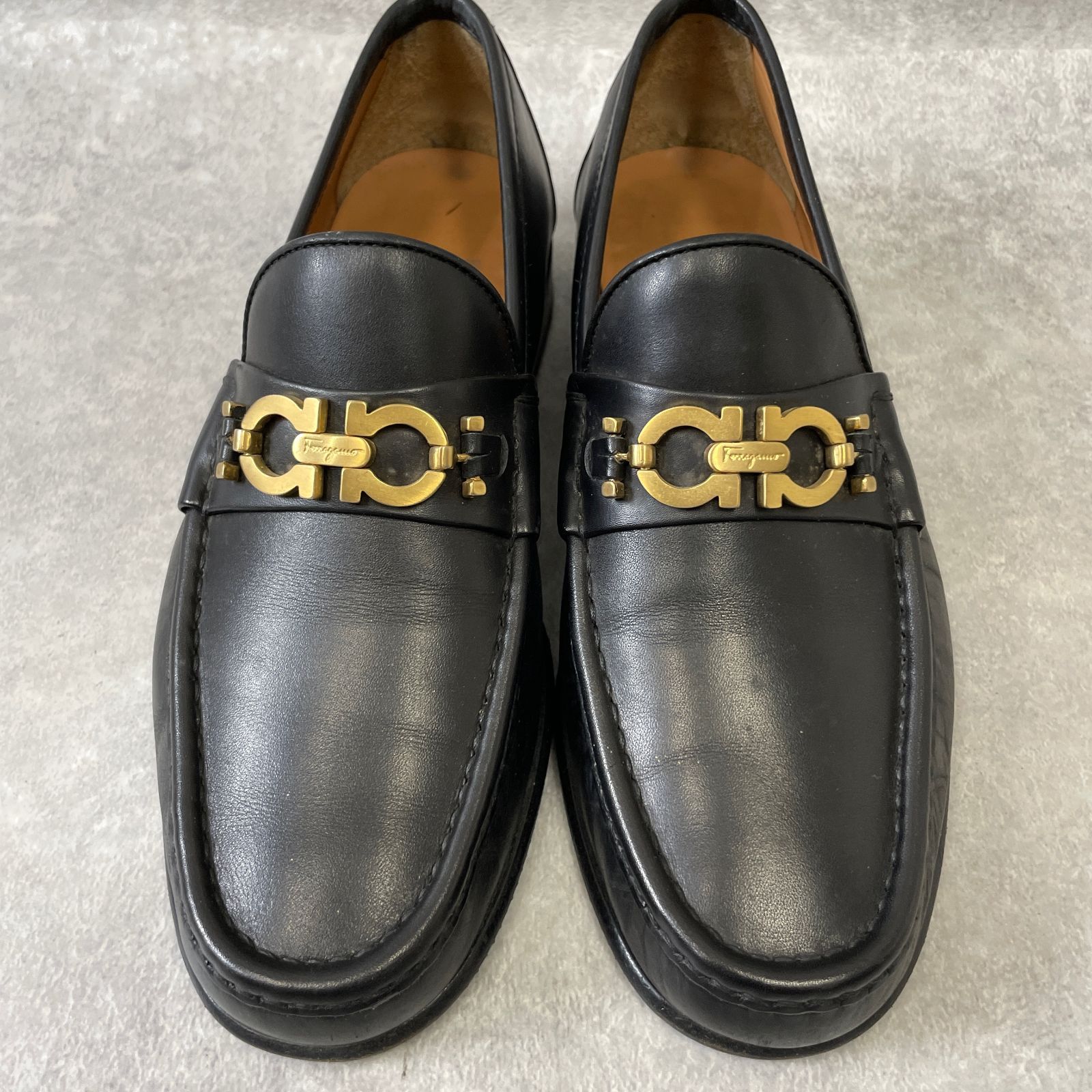 Salvatore Ferragamo NERO CALF FIRENZE 20 Ganchino Loafer ガンチーニ ローファー サルヴァトーレ フェラガモ US6 1/2 24.5cm