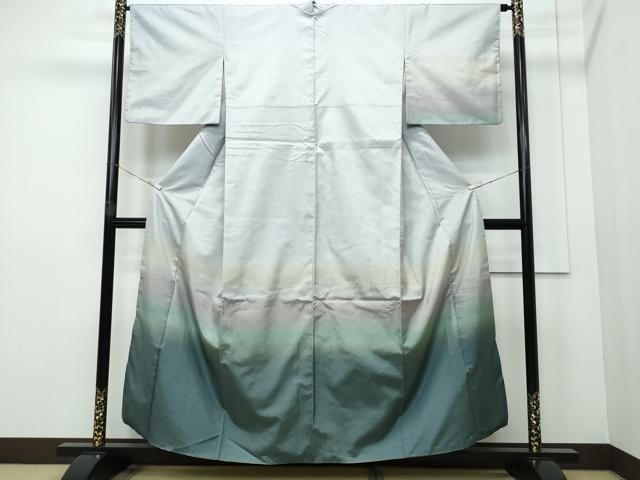 平和屋着物○訪問着 本場染大島紬 霞文 正絹 逸品 CAAW3760vf