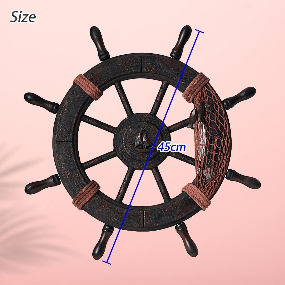 新品 レトロ 舟 樽 オブジェ ガーデニング 船 操舵 御洒落 かじ