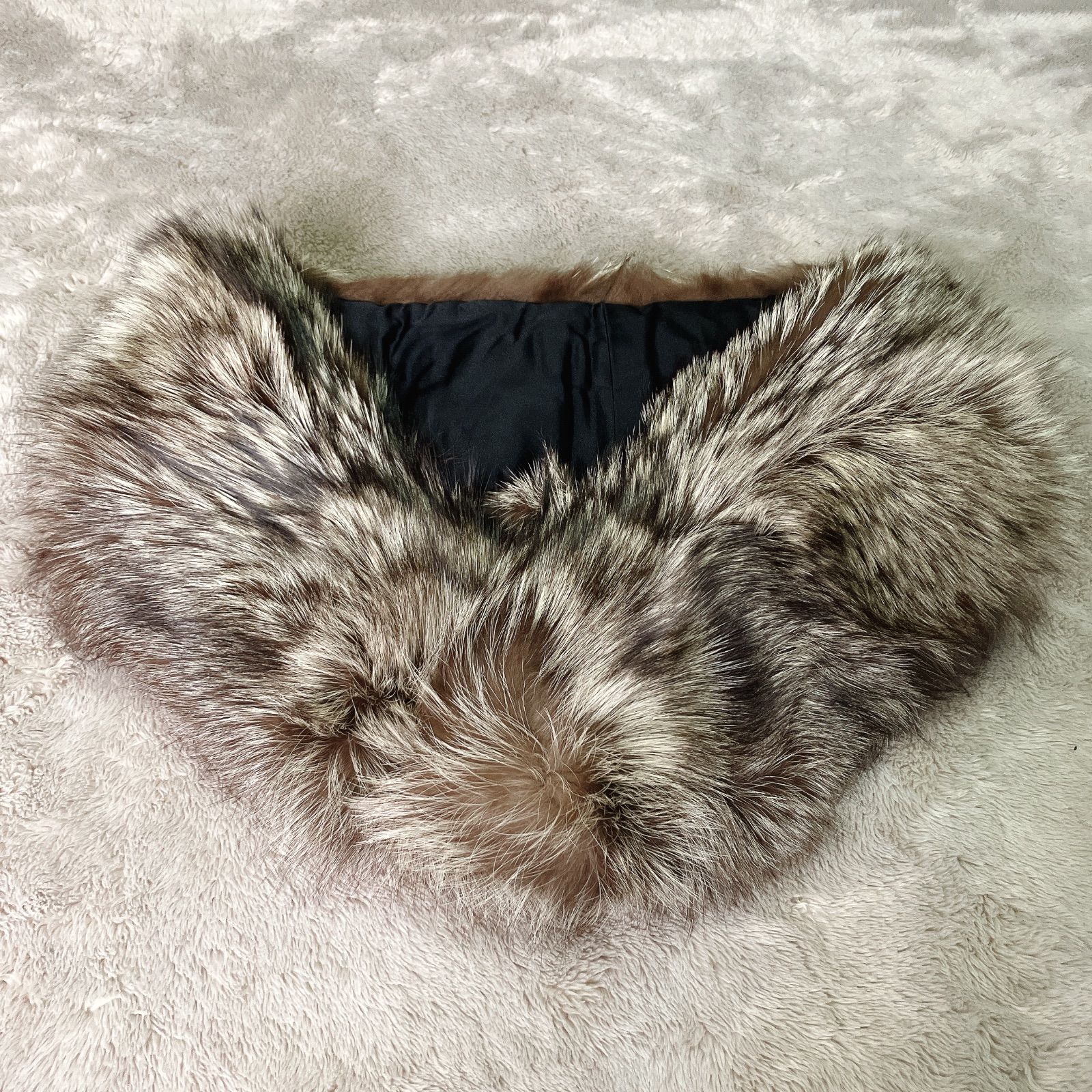 SAGA FOX サガフォックス リアルファー マフラー ティペット シルバーフォックス