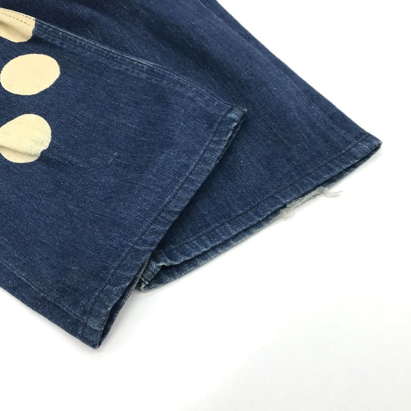 ISSEY MIYAKE Lee デニムパンツ コラボ ドット柄 水玉模様 ISSEY MIYAKE Lee デニムパンツ コラボ ドット柄 水玉模様