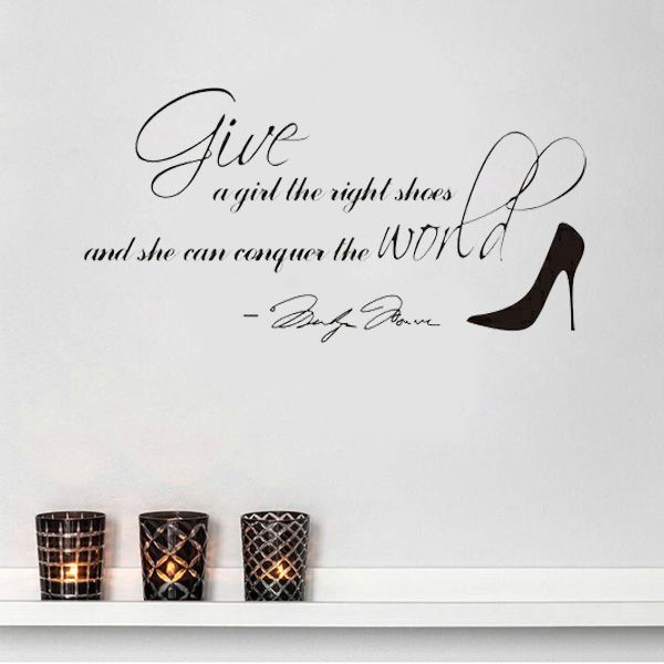 メルカリshops マリリンモンローの名言 ブラック ウォールステッカー