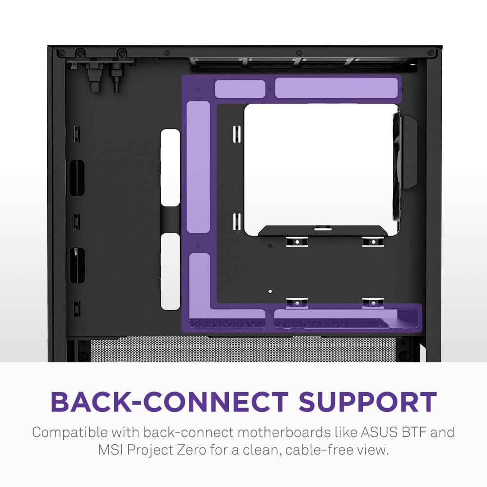 NZXT H 3 Flow Micro-ATX ミドルタワー型PCケース ブラック CC-H 31 FB-01 CS 9296