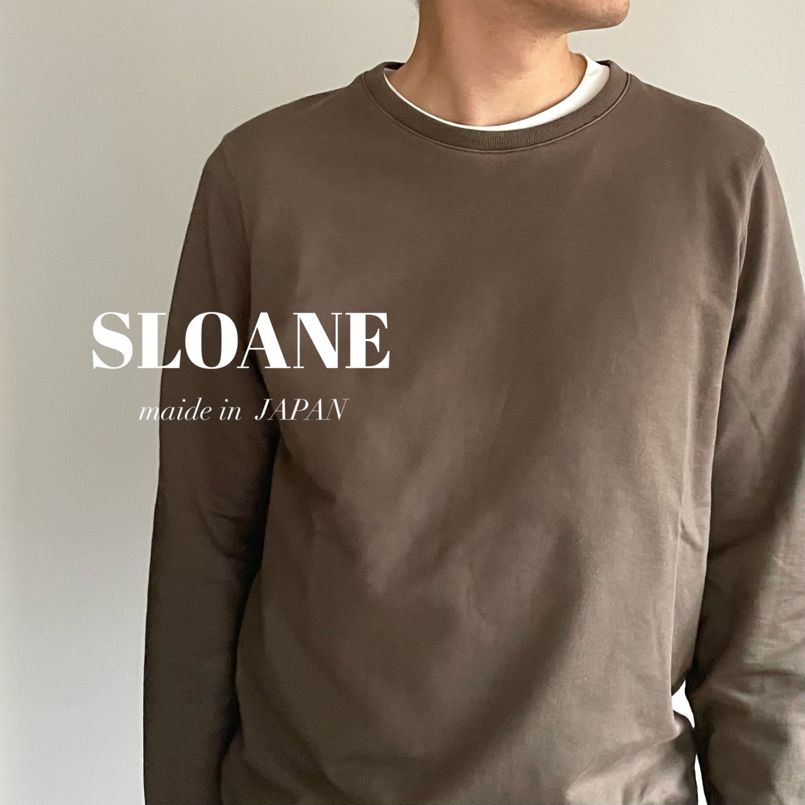 SLOANE / スビンギザコットン クルーネックスウェット