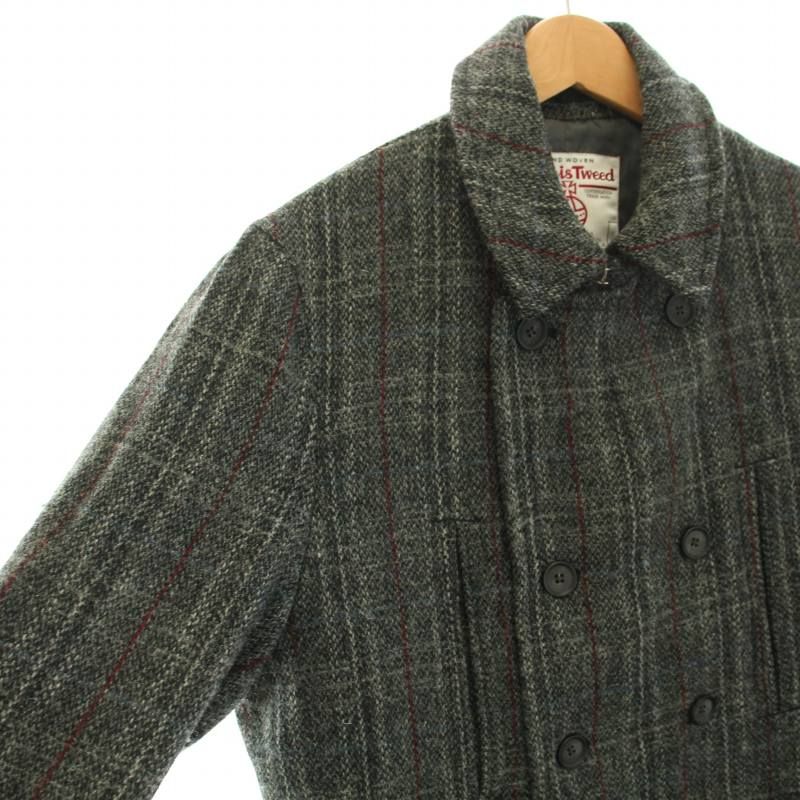 Harris Tweed ハリスツイード　rosso コート　チェック　高級 BEAMS BOY（ビームス ボーイ）ハリスツイード バルマカン コート