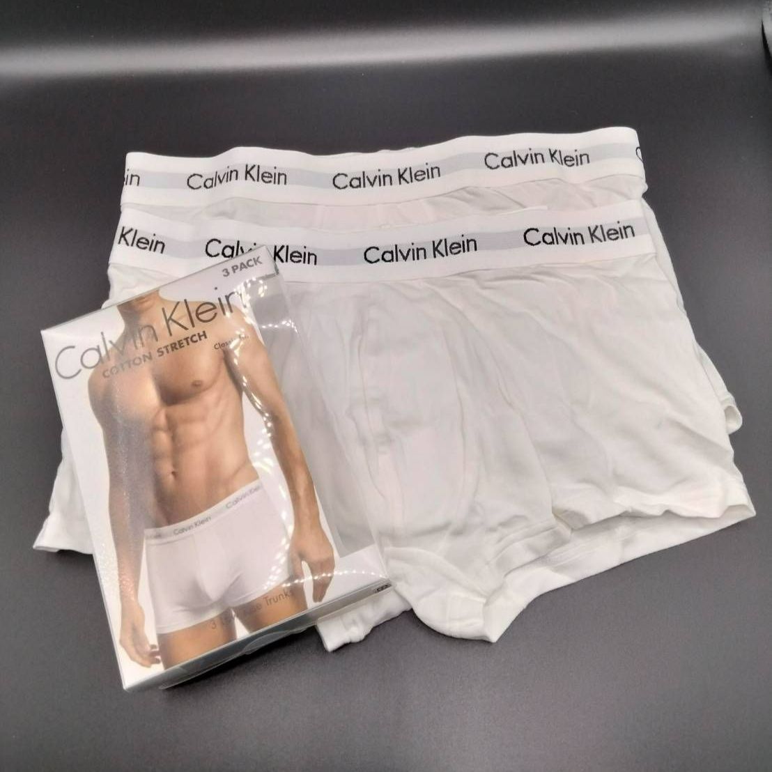 Calvin Klein ローライズボクサーパンツ ホワイト Mサイズ 2枚セット