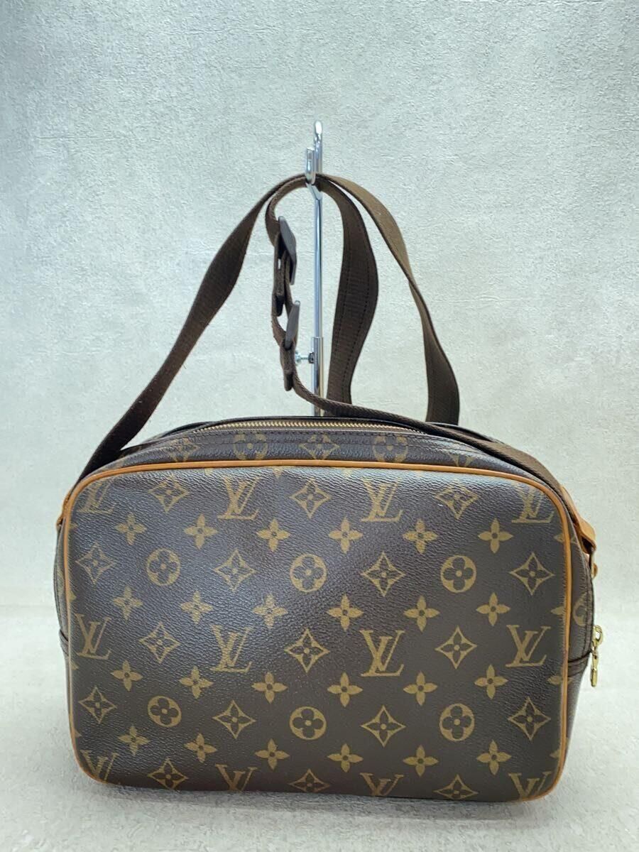 LOUIS VUITTON リポーターPM_モノグラム・キャンバス_BRW PVC ブラウン - メルカリ