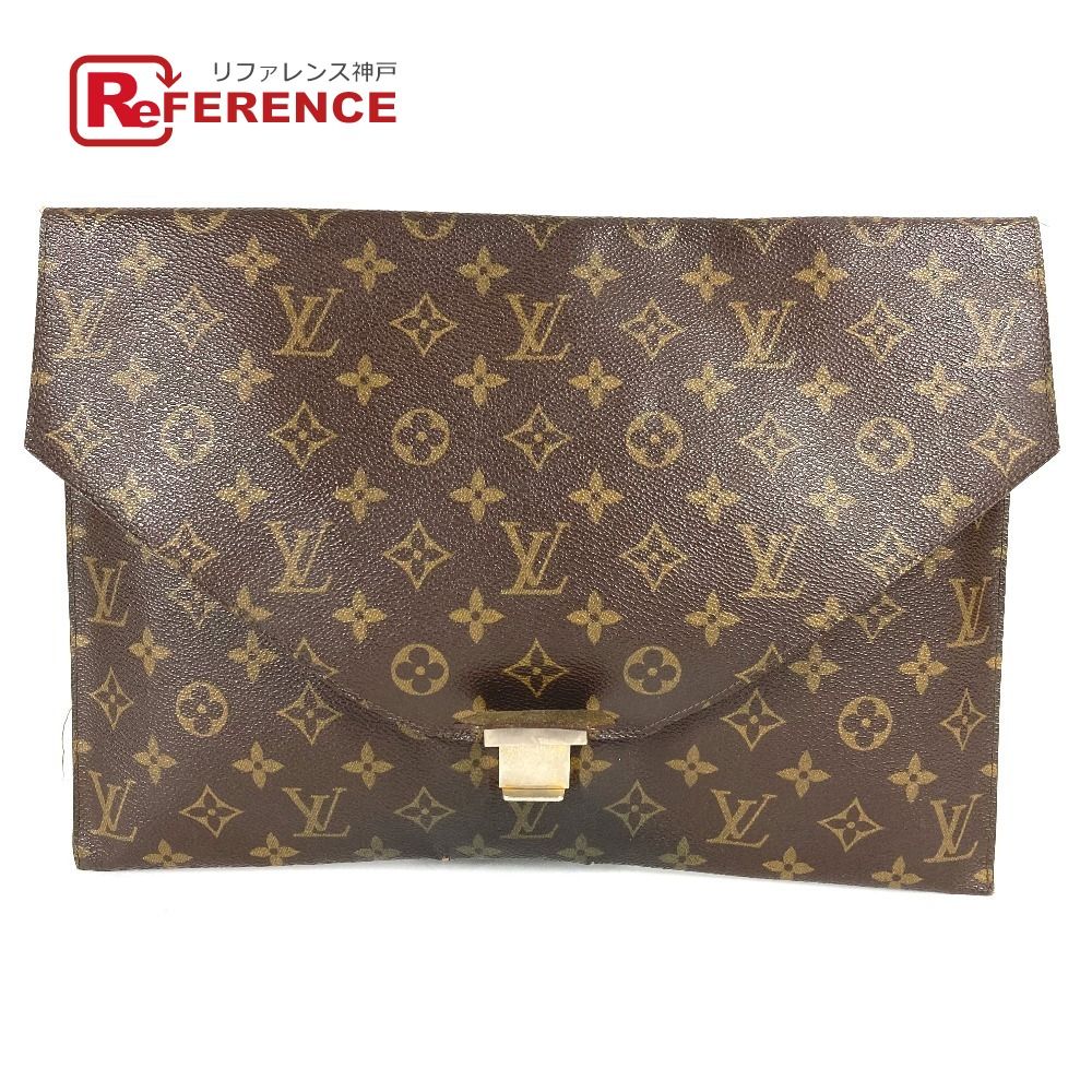 LOUIS VUITTON ルイヴィトン クラッチバッグ ポッシュプレート M53525 モノグラムキャンバス ブラウン