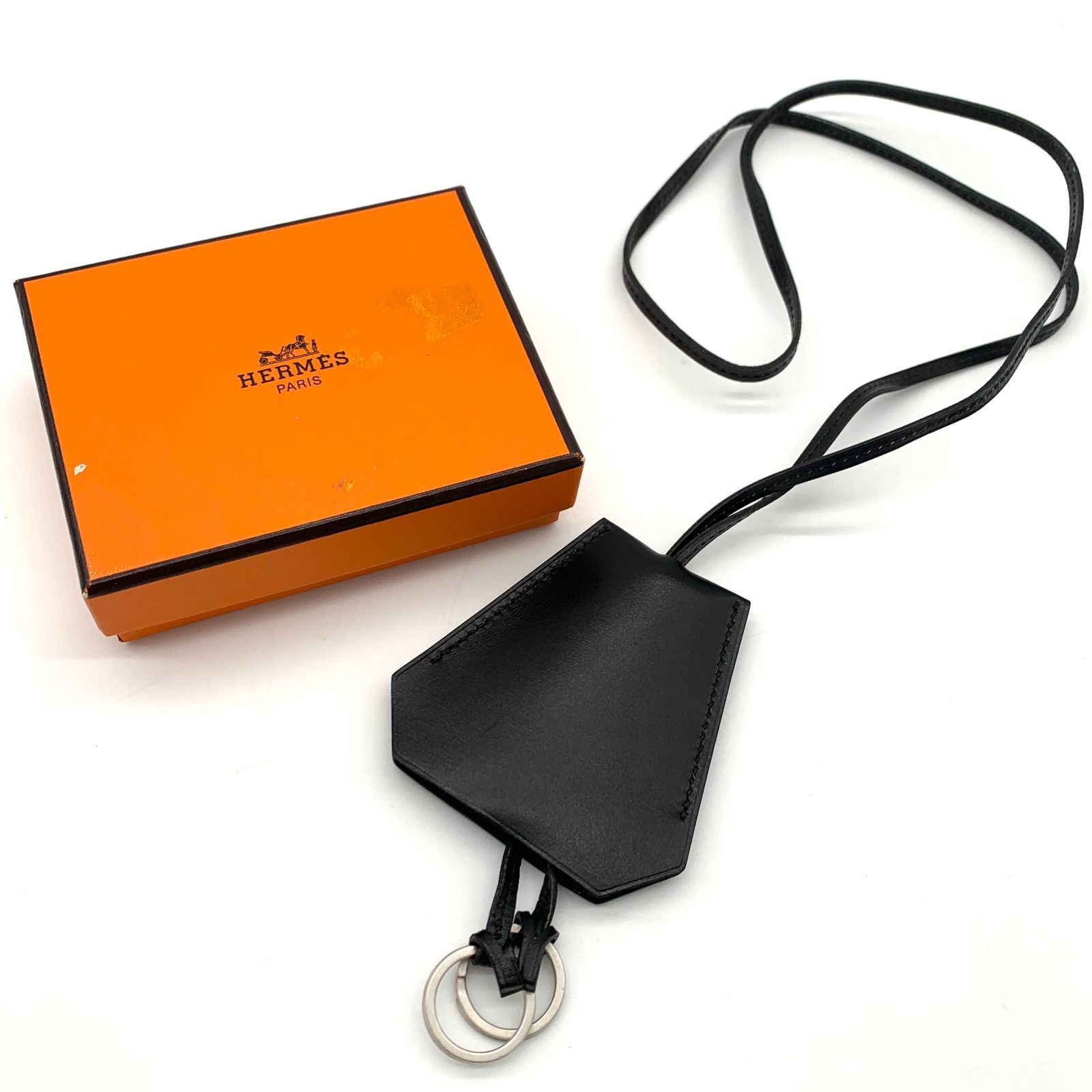 ▽【美品】HERMES/エルメス クロシェット ブラック レザー - メルカリShops