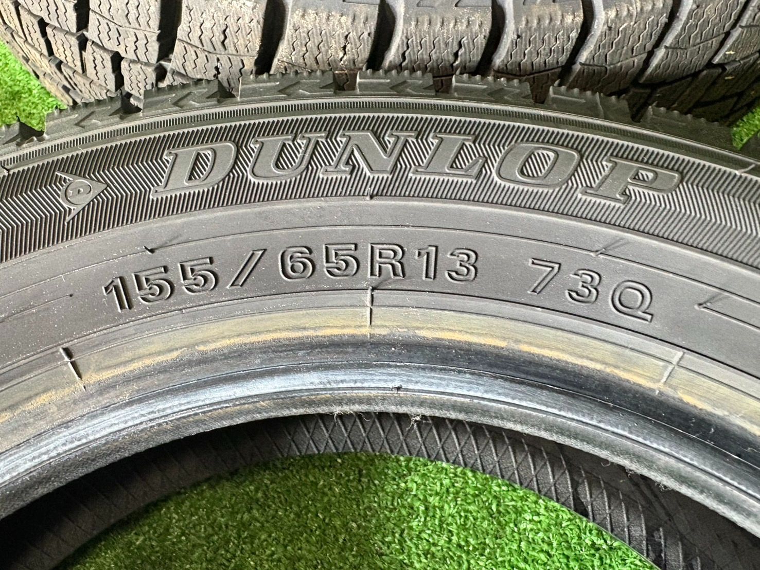 155/65R13 スタッドレス ダンロップ WM02 アルミホイール付 DUNLOP