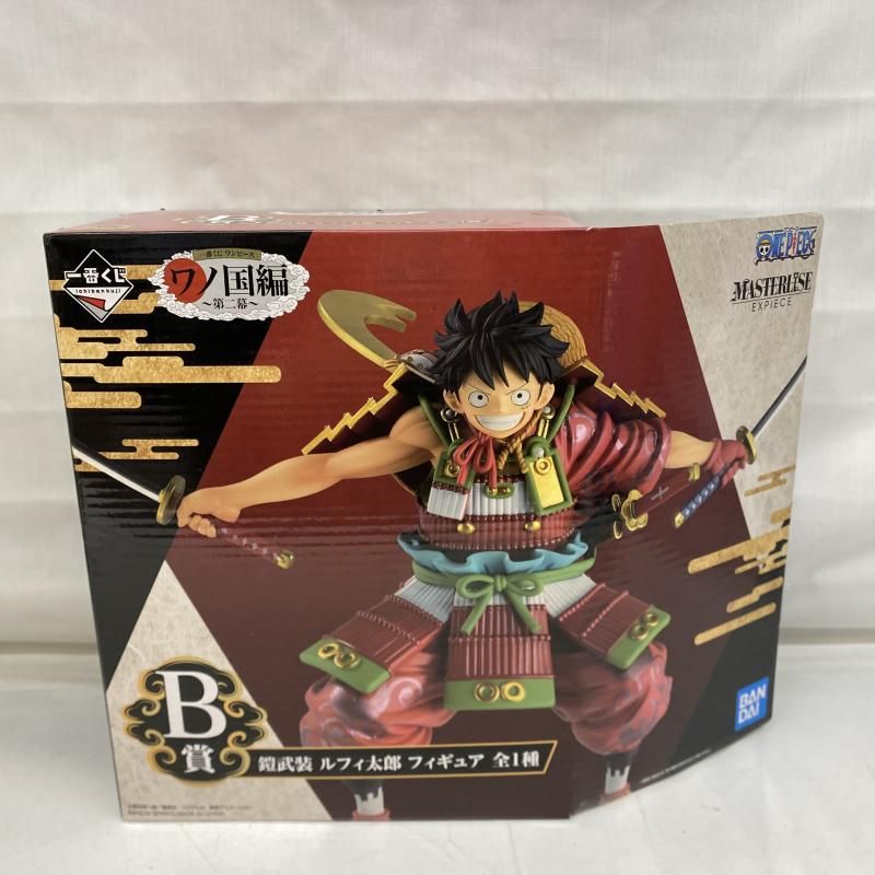 中古】開封)B賞 鎧武装 ルフィ太郎 フィギュア ｢一番くじ
