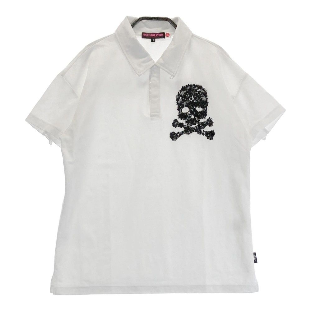 dance with dragon】サイズ3 花柄ゴルフウェア ポロシャツ サイズ：3