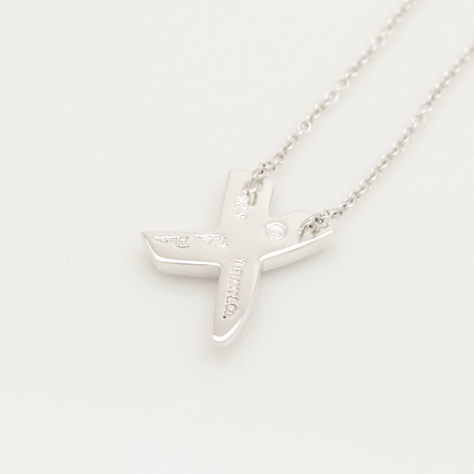 美品 Tiffany&Co. ティファニー キス シルバー ネックレス 925 Tiffany & Co ティファニー キス ネックレス silver925 USED
