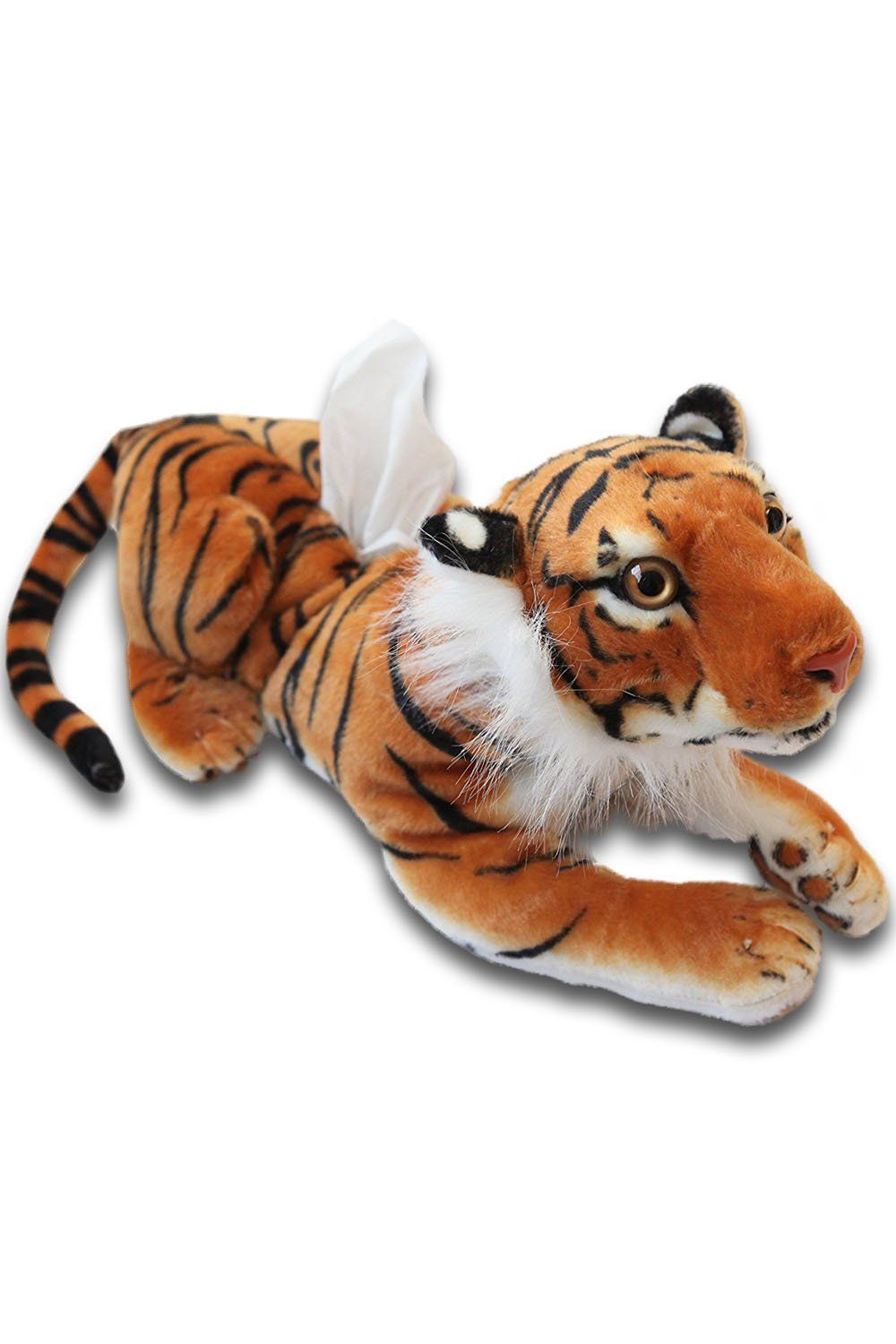 【新着商品】(SCGEHA) アニマル ティッシュケース カバー ティッシュボックス ぬいぐるみ 犬 トラ ワンちゃん（タイガー）