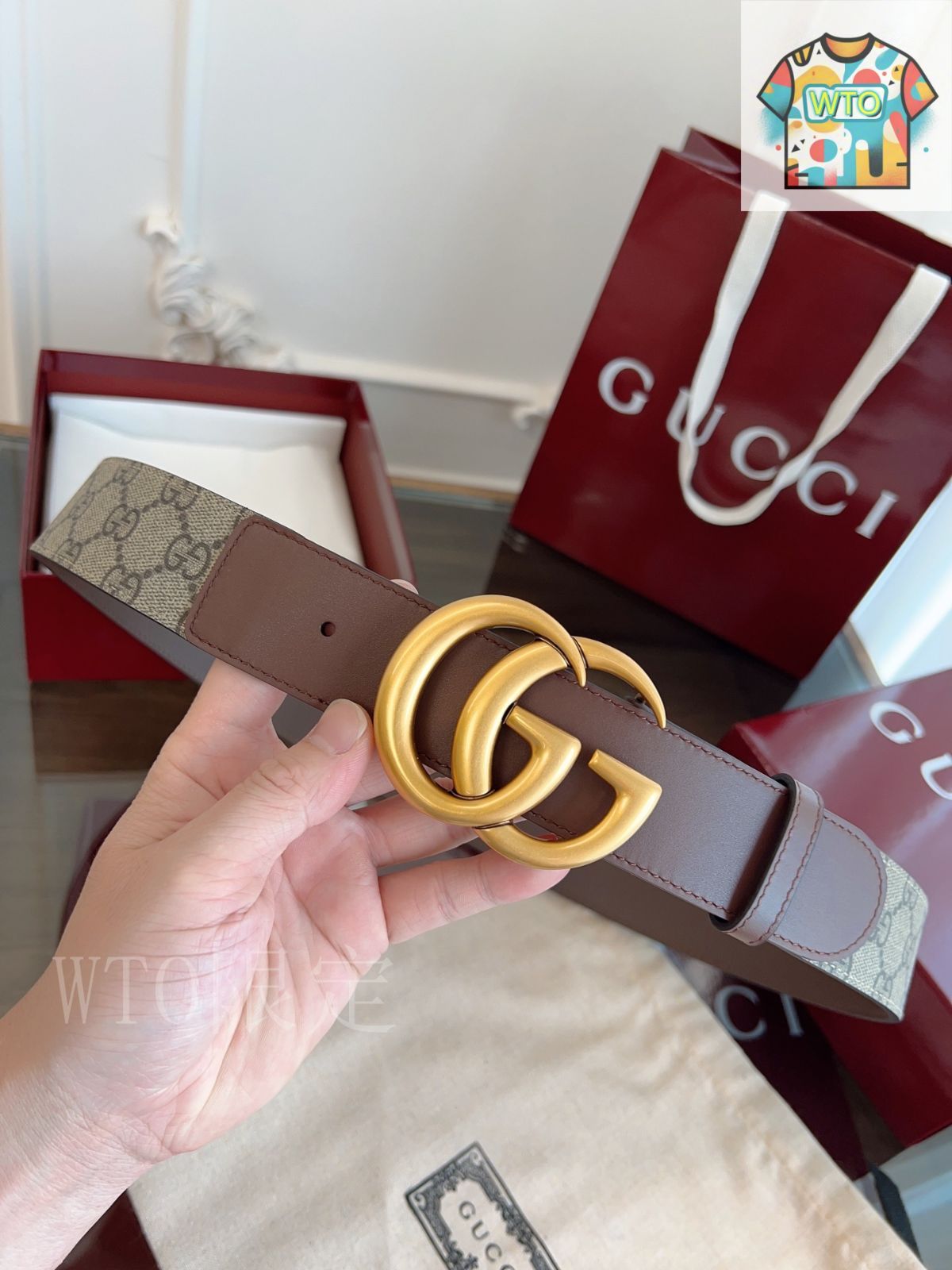 即購入値下げコメントお願いします❁ GUCCI グッチ ベルト 今日特価】Gucci グッチ レザーベルト-3 - メルカリ