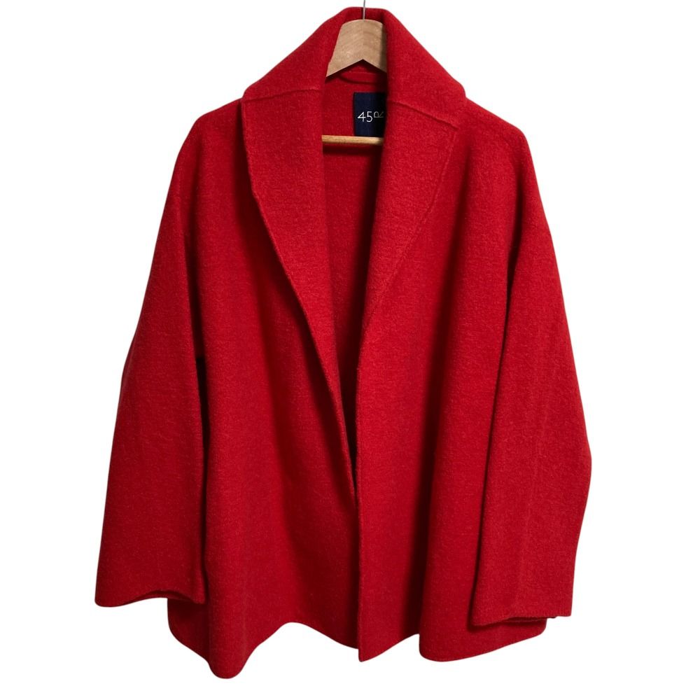 美品 45R フォーティーファイブアール ウールアルパカ フェルトKNIT