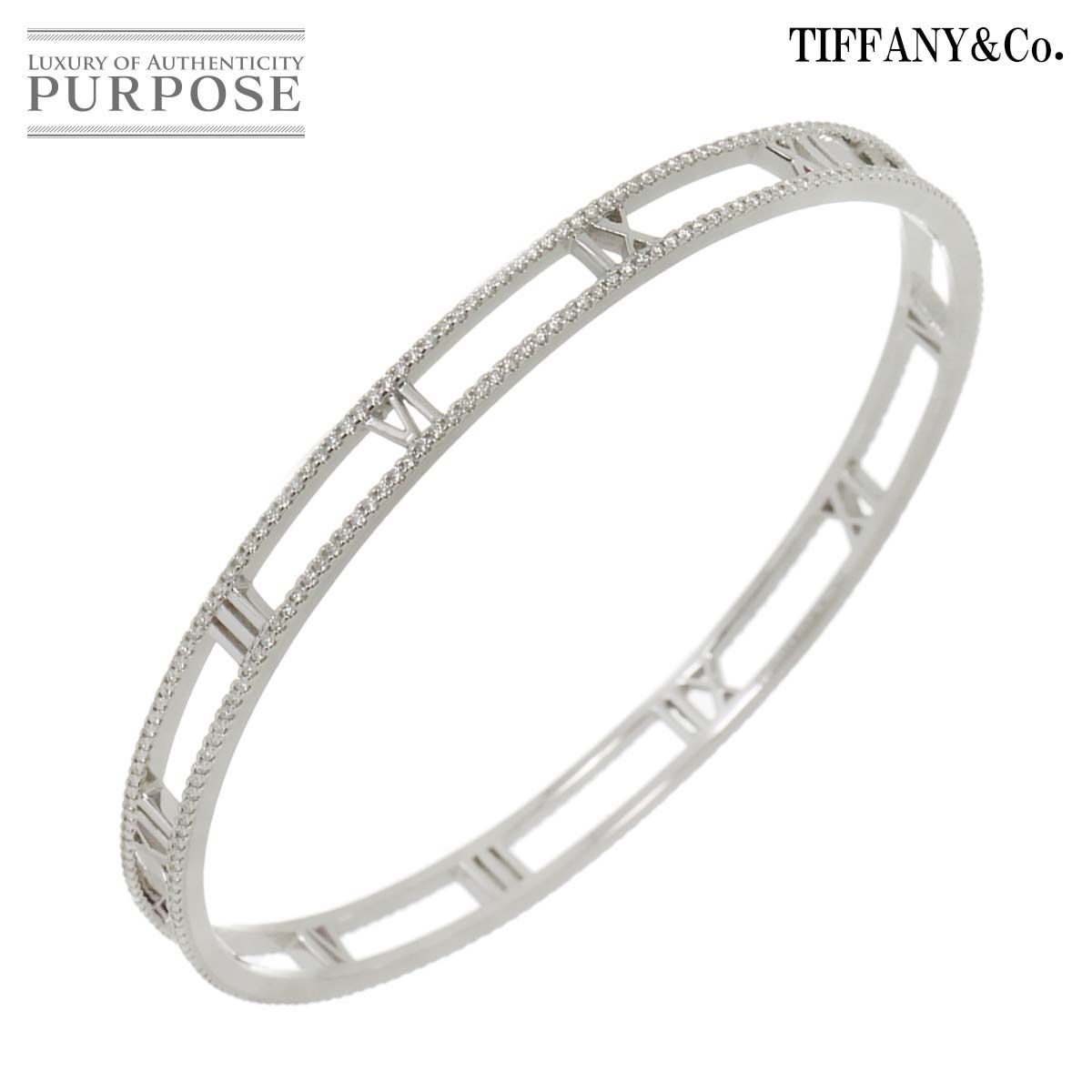 Tiffany&coアトラス バングル ティファニー ティファニー TIFFANY&CO. オープン アトラス ダイヤ バングル 19cm